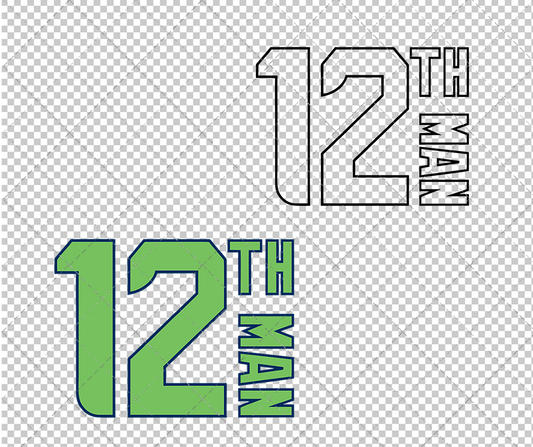 Seattle Seahawks Concept 2012 007, Svg, Dxf, Eps, Png - SvgShopArt