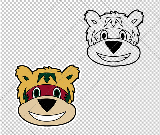 Minnesota Wild Mascot Nordy, Svg, Dxf, Eps, Png - SvgShopArt