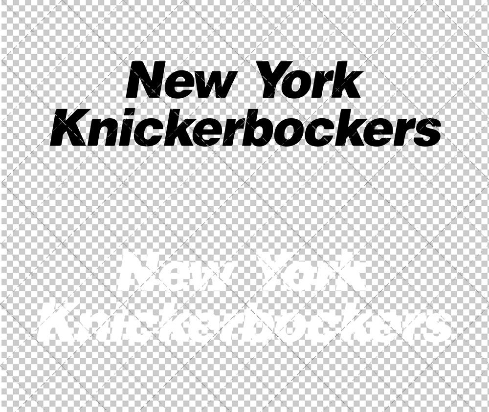 New York Knicks Wordmark 1976 006, Svg, Dxf, Eps, Png - SvgShopArt