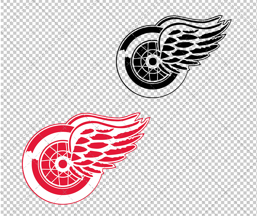 Detroit Red Wings 1932, Svg, Dxf, Eps, Png - SvgShopArt