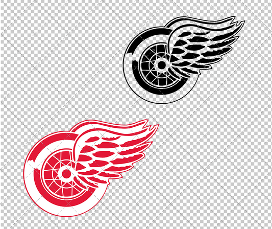 Detroit Red Wings 1932, Svg, Dxf, Eps, Png - SvgShopArt