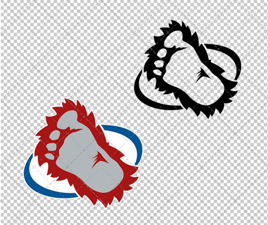 Colorado Avalanche Alternate 1995, Svg, Dxf, Eps, Png - SvgShopArt