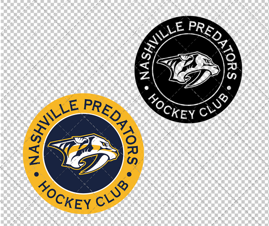 Nashville Predators Circle 2019, Svg, Dxf, Eps, Png - SvgShopArt