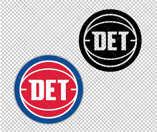 Detroit Pistons Alternate 2017 003, Svg, Dxf, Eps, Png - SvgShopArt
