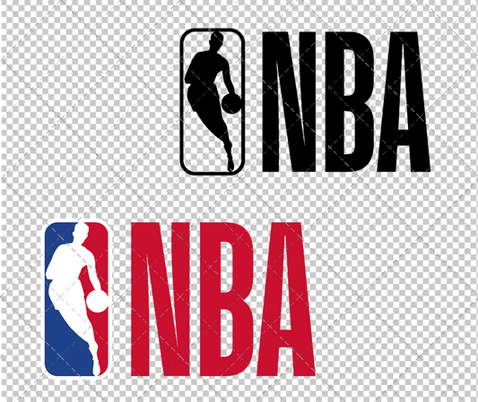 NBA Logo Horizontal 2017 002, Svg, Dxf, Eps, Png - SvgShopArt