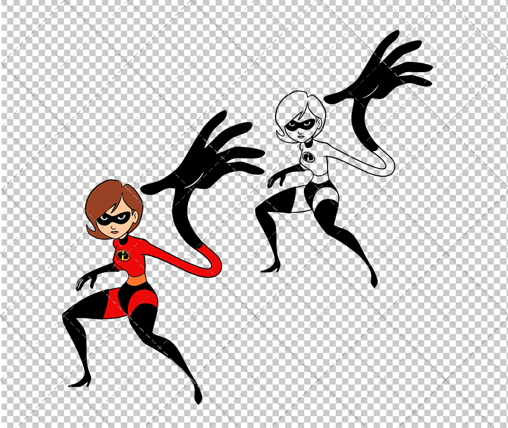 Elastigirl - The Incredibles, Svg, Dxf, Eps, Png - SvgShopArt