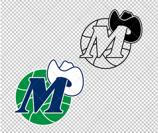 Dallas Mavericks Alternate 1980, Svg, Dxf, Eps, Png - SvgShopArt