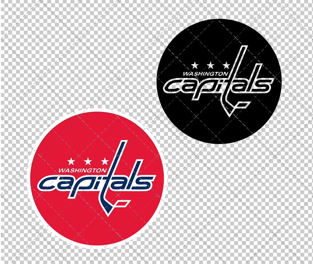 Washington Capitals Circle 2007 008, Svg, Dxf, Eps, Png - SvgShopArt