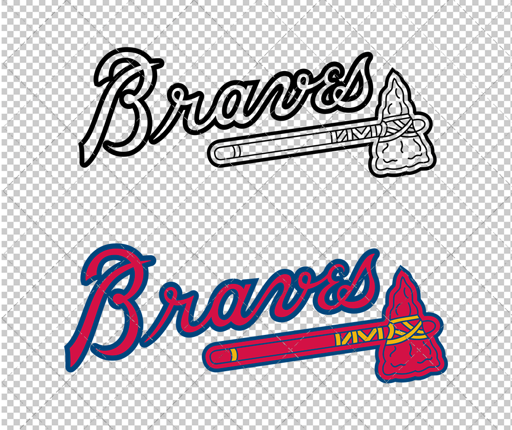 Atlanta Braves 1987, Svg, Dxf, Eps, Png - SvgShopArt