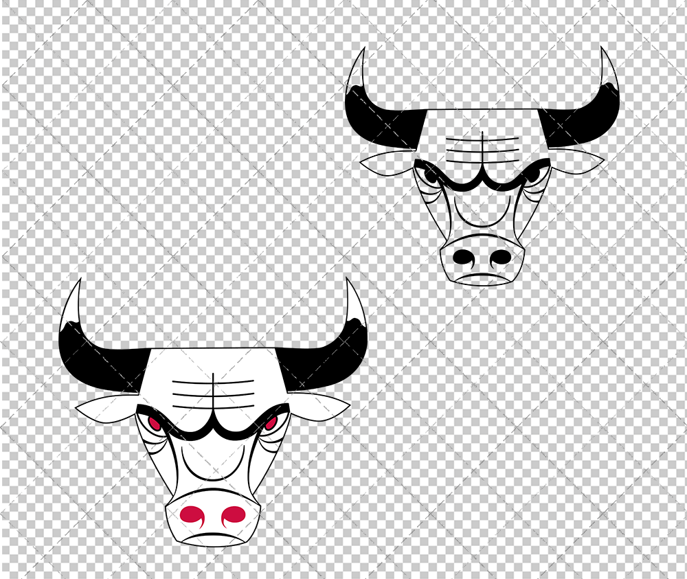 Chicago Bulls Alternate 1966 003, Svg, Dxf, Eps, Png - SvgShopArt