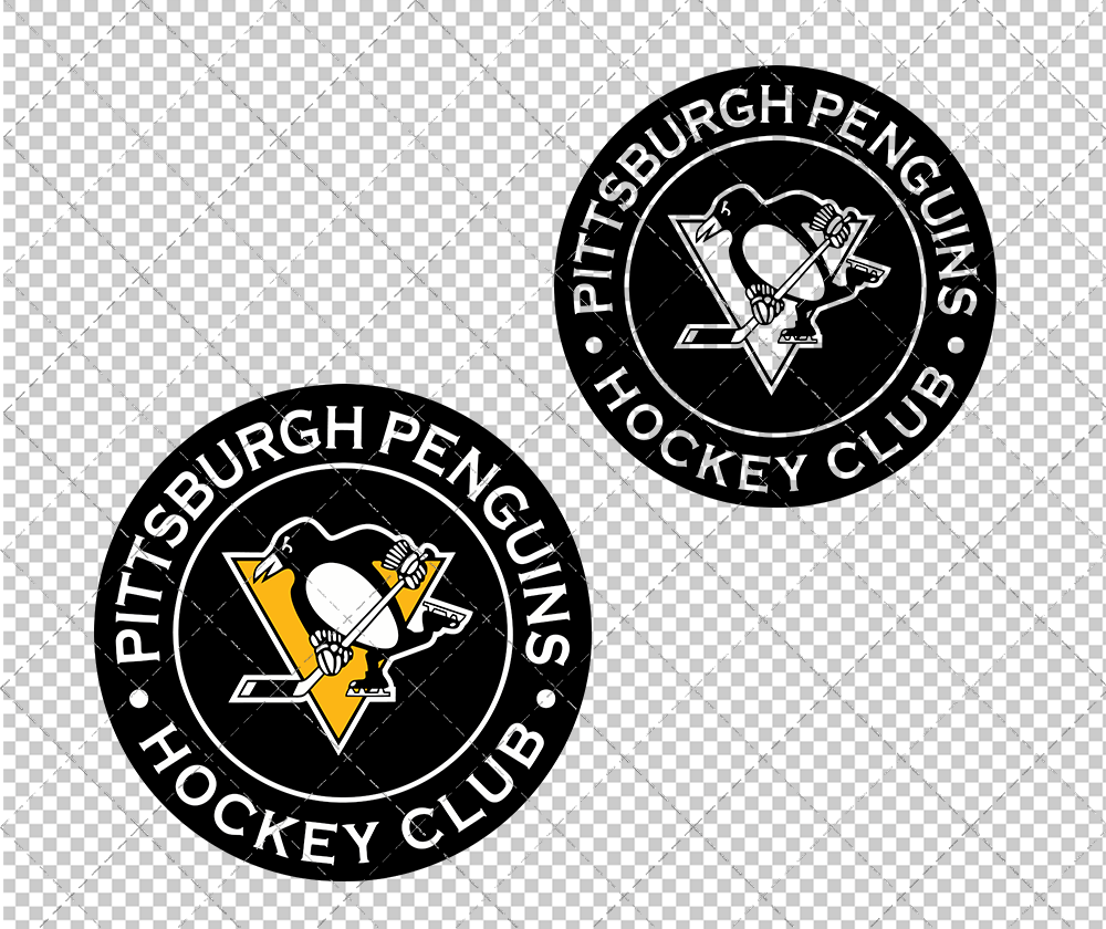 Pittsburgh Penguins Circle 2016 2004, Svg, Dxf, Eps, Png - SvgShopArt