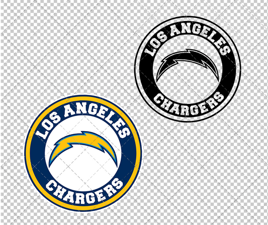 Los Angeles Chargers Circle 2017, Svg, Dxf, Eps, Png - SvgShopArt