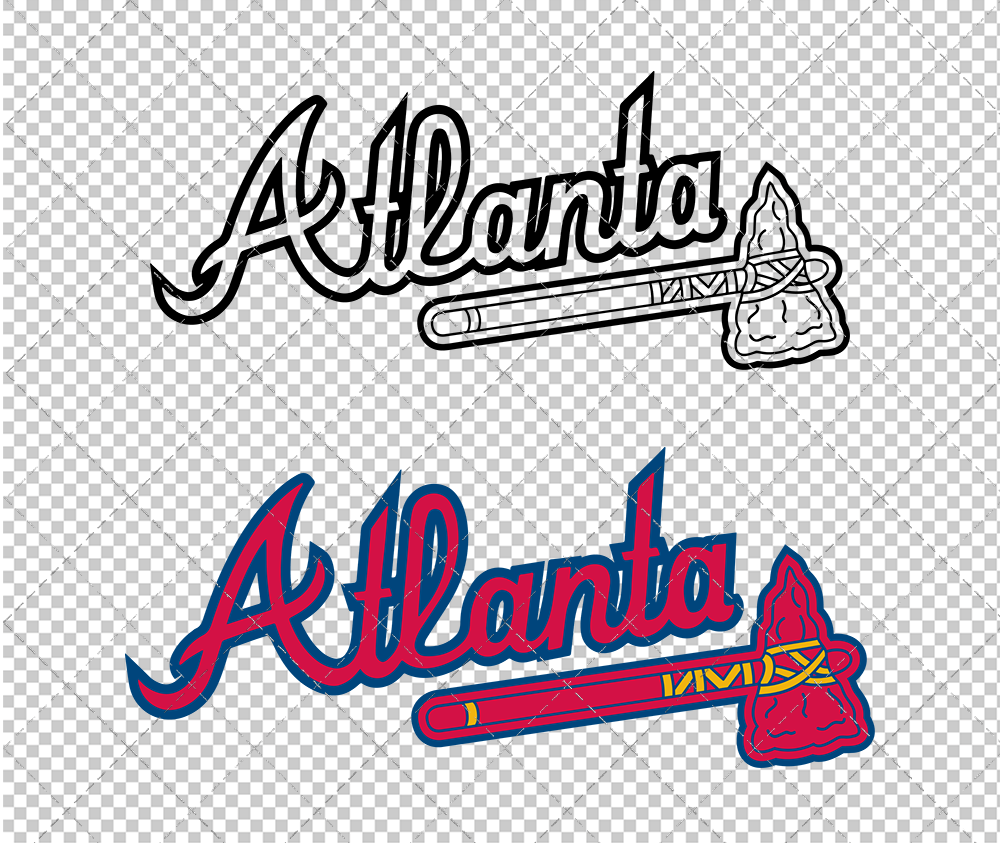 Atlanta Braves Jersey 1987, Svg, Dxf, Eps, Png - SvgShopArt