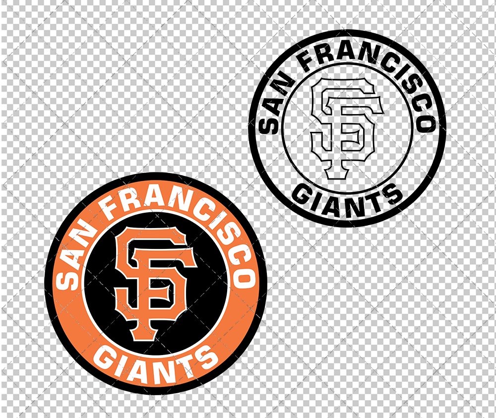 San Francisco Giants Circle 2000, Svg, Dxf, Eps, Png - SvgShopArt