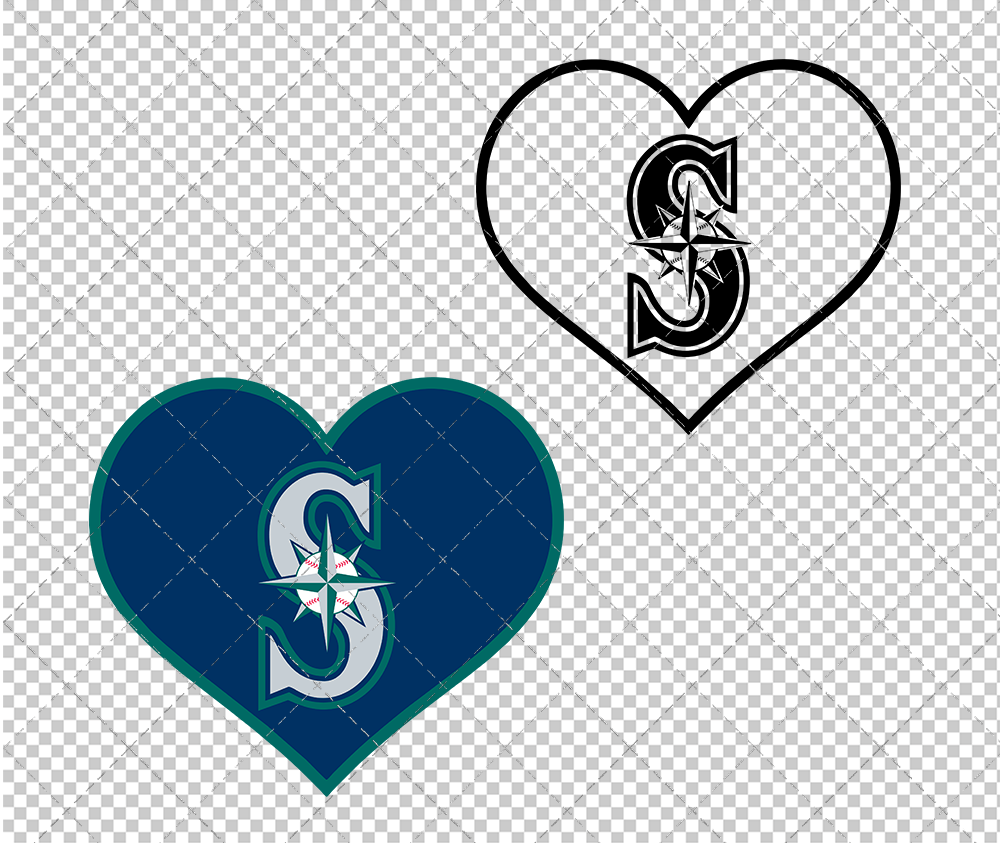 Seattle Mariners Concept 1993, Svg, Dxf, Eps, Png - SvgShopArt