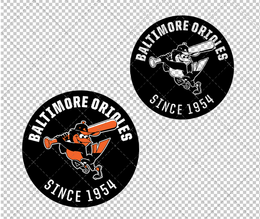 Baltimore Orioles Circle 1966, Svg, Dxf, Eps, Png - SvgShopArt