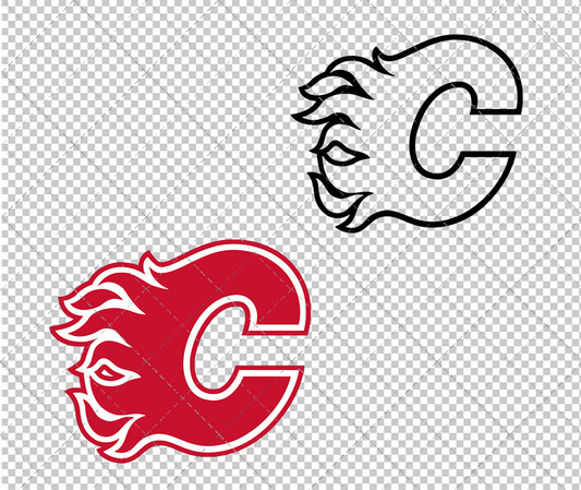 Calgary Flames Concept 2020 004, Svg, Dxf, Eps, Png - SvgShopArt