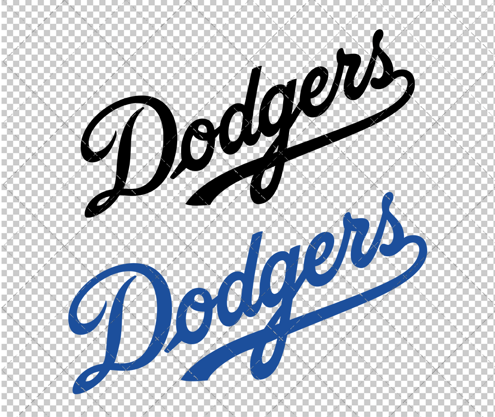 Los Angeles Dodgers Wordmark 1958, Svg, Dxf, Eps, Png - SvgShopArt