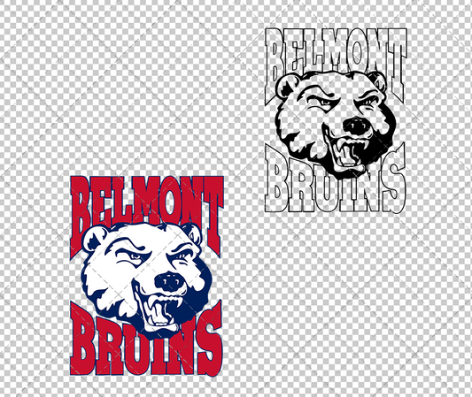 Belmont Bruins 1995, Svg, Dxf, Eps, Png - SvgShopArt