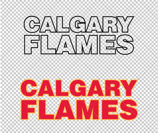 Calgary Flames Wordmark 2020, Svg, Dxf, Eps, Png - SvgShopArt