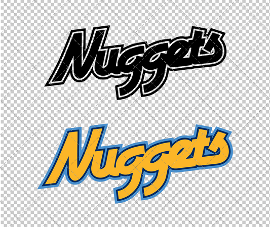 Denver Nuggets Wordmark 2005, Svg, Dxf, Eps, Png - SvgShopArt