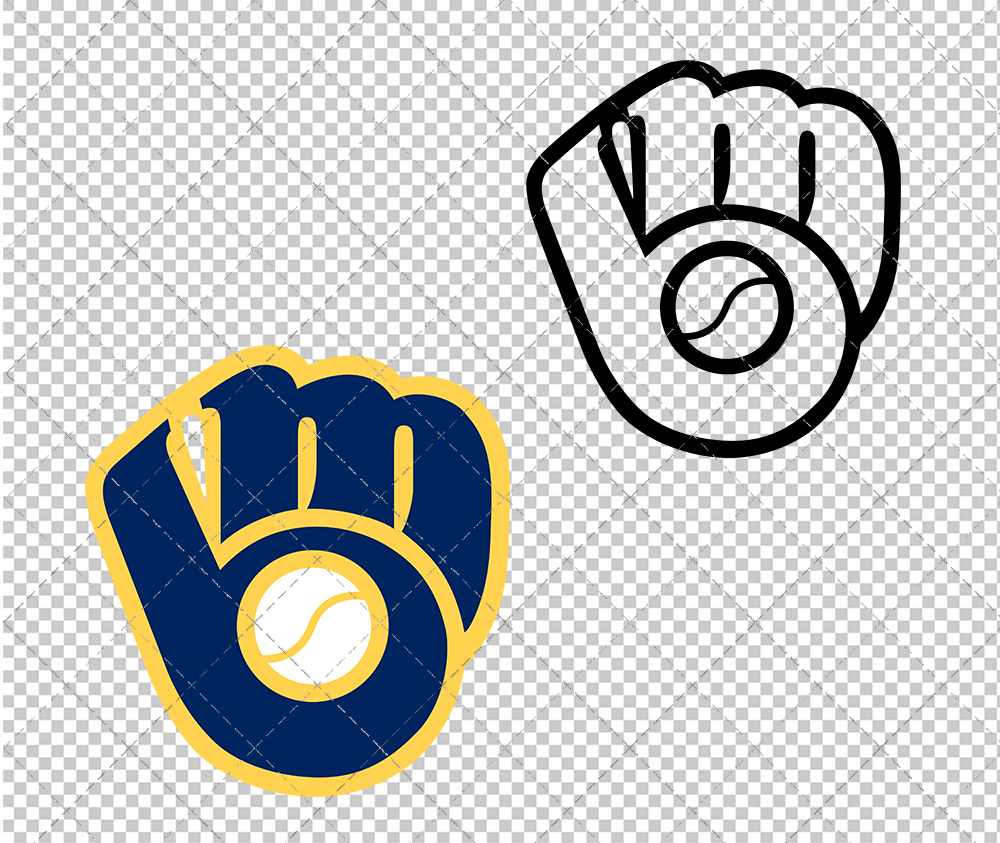 Milwaukee Brewers Cap 2016, Svg, Dxf, Eps, Png - SvgShopArt