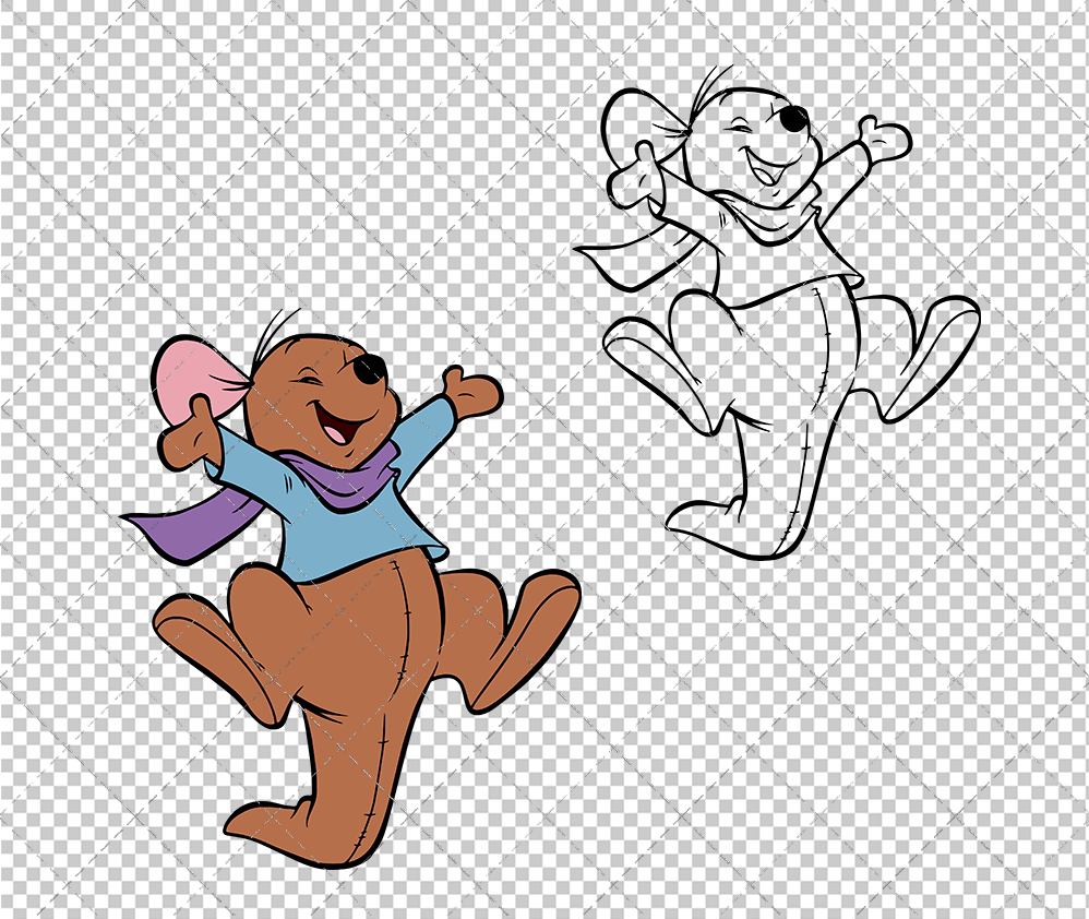 Roo - Winnie The Pooh, Svg, Dxf, Eps, Png - SvgShopArt