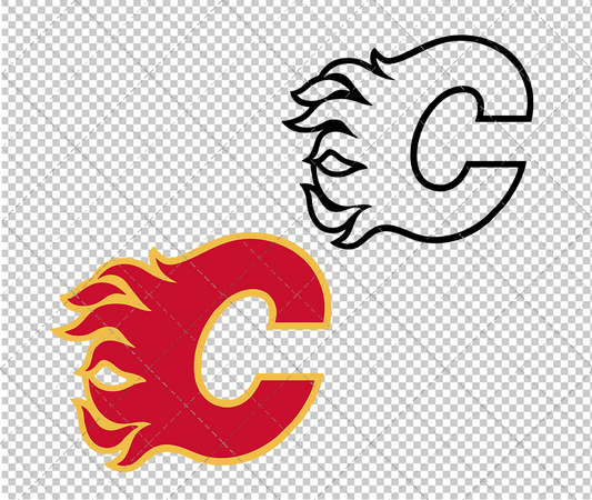 Calgary Flames 2020, Svg, Dxf, Eps, Png - SvgShopArt