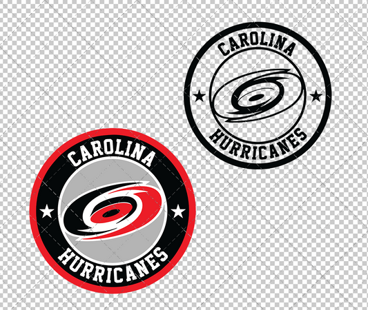 Carolina Hurricanes Circle 1997, Svg, Dxf, Eps, Png - SvgShopArt