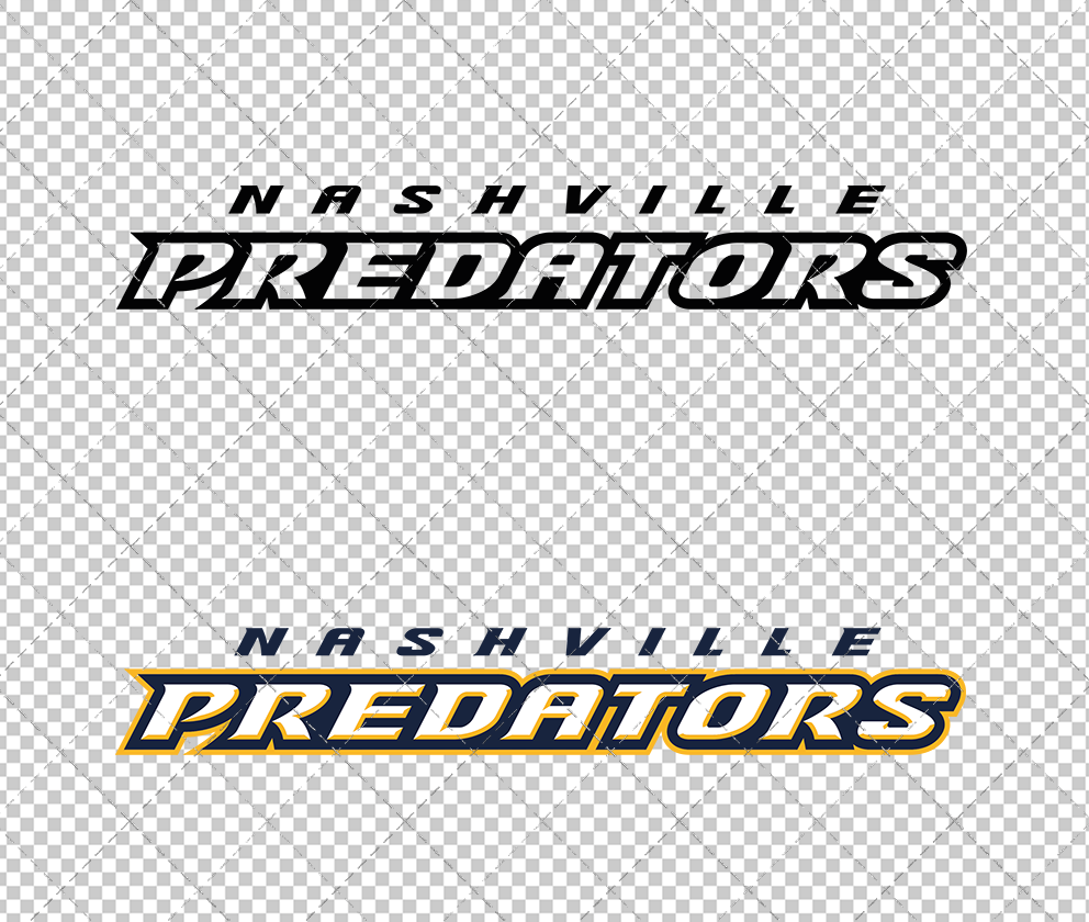 Nashville Predators Wordmark 2019, Svg, Dxf, Eps, Png - SvgShopArt