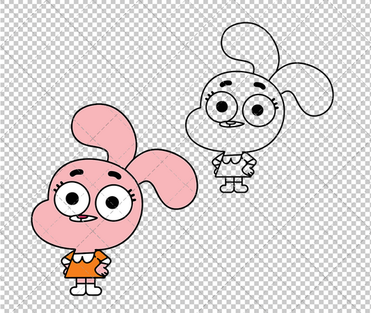 Anais Watterson - The Amazing World of Gumball, Svg, Dxf, Eps, Png - SvgShopArt