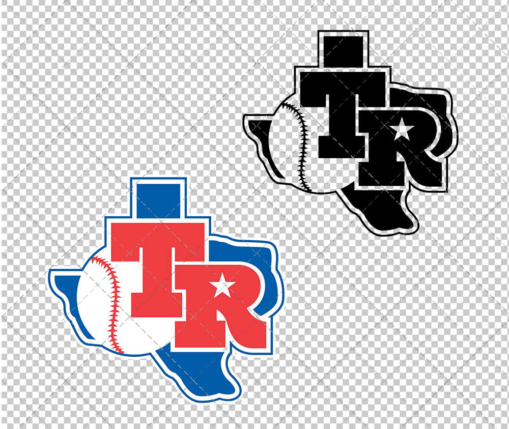 Texas Rangers 1982, Svg, Dxf, Eps, Png - SvgShopArt