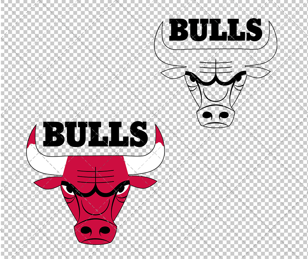 Chicago Bulls Alternate 1966 002, Svg, Dxf, Eps, Png - SvgShopArt