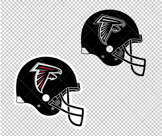 Atlanta Falcons Helmet 2003, Svg, Dxf, Eps, Png - SvgShopArt