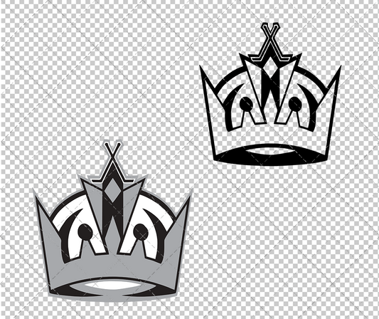 Los Angeles Kings Alternate 2011 002, Svg, Dxf, Eps, Png - SvgShopArt