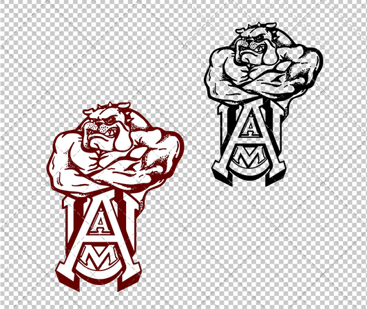 Alabama A&M Bulldogs Alternate 2002 003, Svg, Dxf, Eps, Png - SvgShopArt