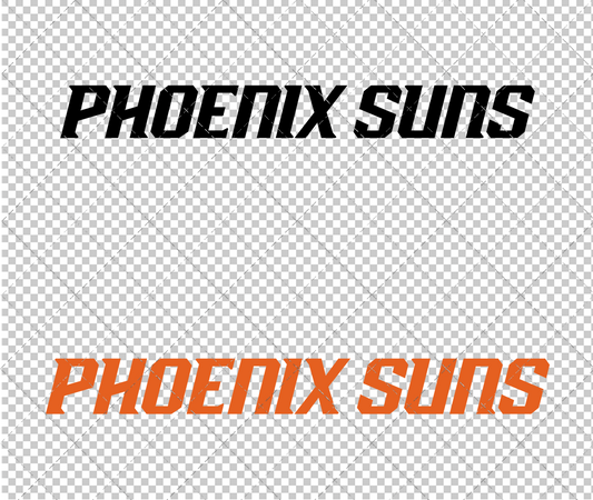 Phoenix Suns Wordmark 2013, Svg, Dxf, Eps, Png - SvgShopArt