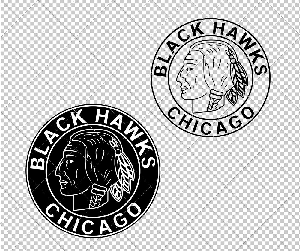 Chicago Blackhawks Alternate 1941 002, Svg, Dxf, Eps, Png - SvgShopArt