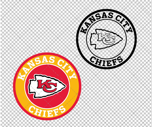 Kansas City Chiefs Circle 1972, Svg, Dxf, Eps, Png - SvgShopArt