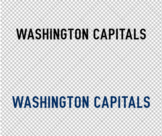 Washington Capitals Wordmark Concept 2007 002, Svg, Dxf, Eps, Png - SvgShopArt