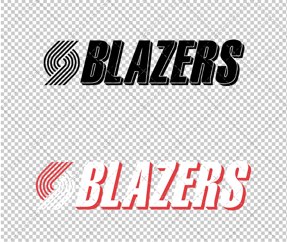 Portland Trail Blazers Secondary 1991 002, Svg, Dxf, Eps, Png - SvgShopArt