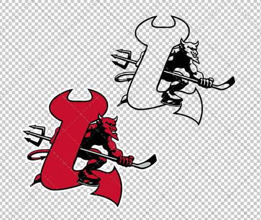 New Jersey Devils Concept 1999 011, Svg, Dxf, Eps, Png - SvgShopArt