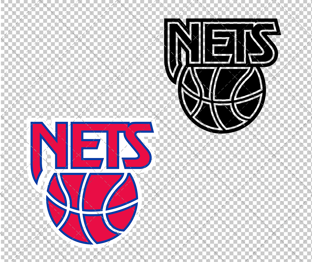 Brooklyn Nets Alternate 1990 002, Svg, Dxf, Eps, Png - SvgShopArt