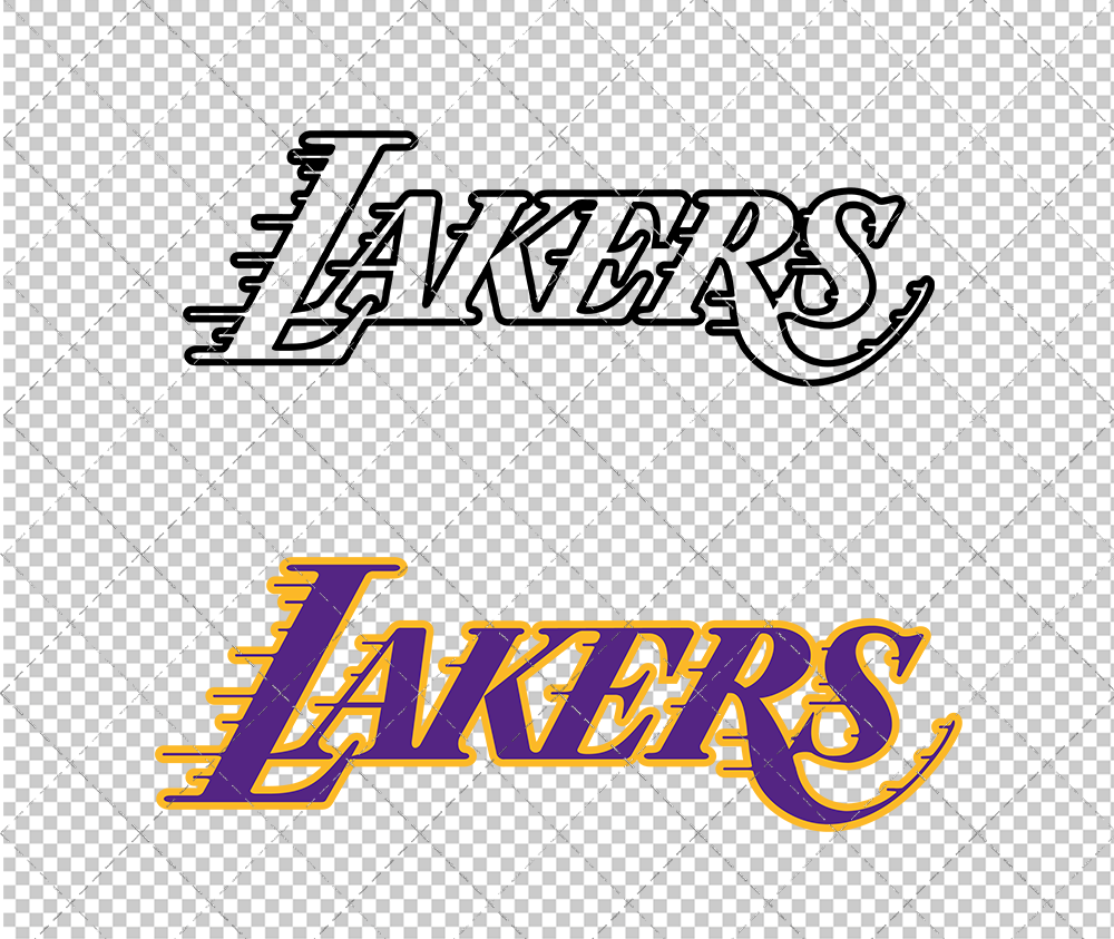 Los Angeles Lakers Concept 1999, Svg, Dxf, Eps, Png - SvgShopArt