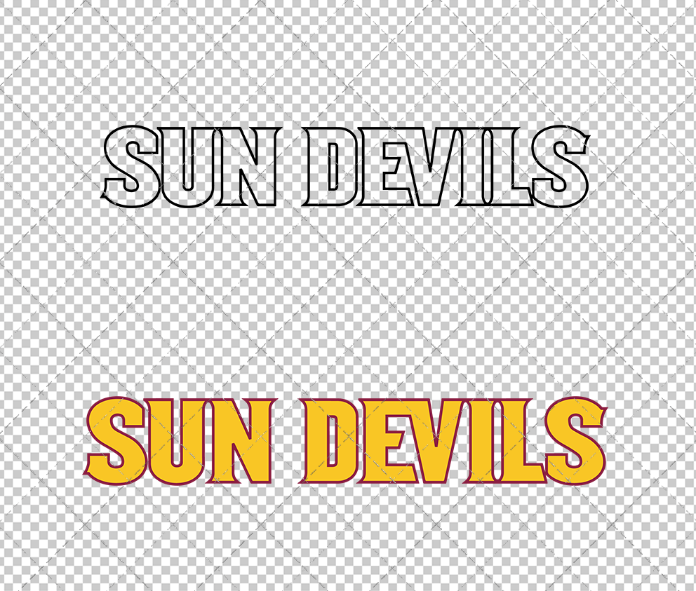 Arizona State Sun Devils Wordmark 2011 004, Svg, Dxf, Eps, Png - SvgShopArt