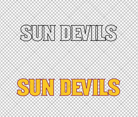 Arizona State Sun Devils Wordmark 2011 004, Svg, Dxf, Eps, Png - SvgShopArt