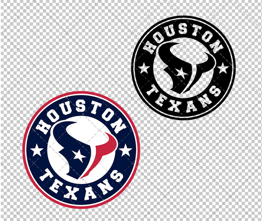 Houston Texans Circle 2002 004, Svg, Dxf, Eps, Png - SvgShopArt