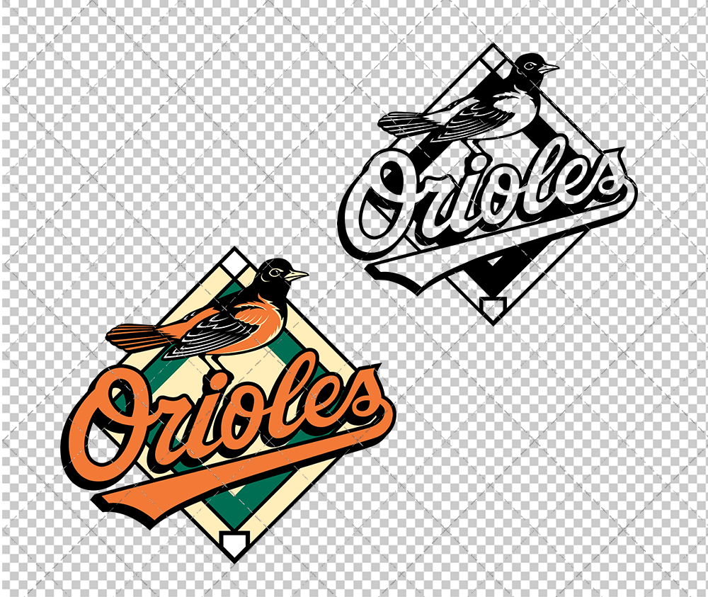 Baltimore Orioles 1998, Svg, Dxf, Eps, Png - SvgShopArt