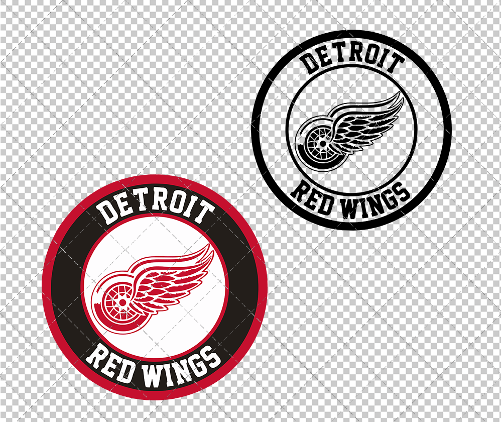 Detroit Red Wings Circle 1948, Svg, Dxf, Eps, Png - SvgShopArt
