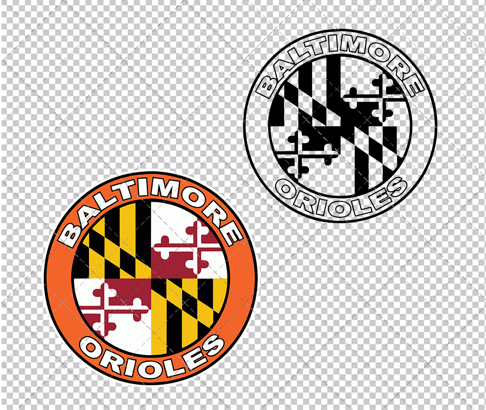 Baltimore Orioles Alternate 2009 006, Svg, Dxf, Eps, Png - SvgShopArt